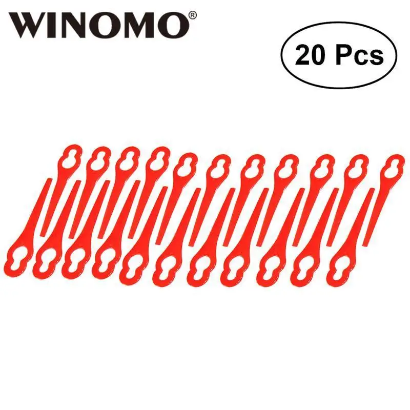 WINOMO 20pcs искусственная трава лезвия триммера косилка Замена Отделка быстрые переключатели(красный