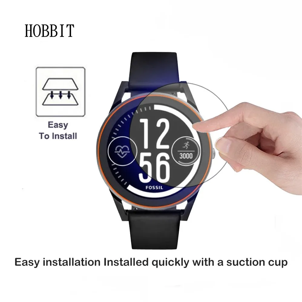 2 упаковки для Fossil Q Control Gen 3 0 мм 2.5D закругленные края 9H прозрачное закаленное