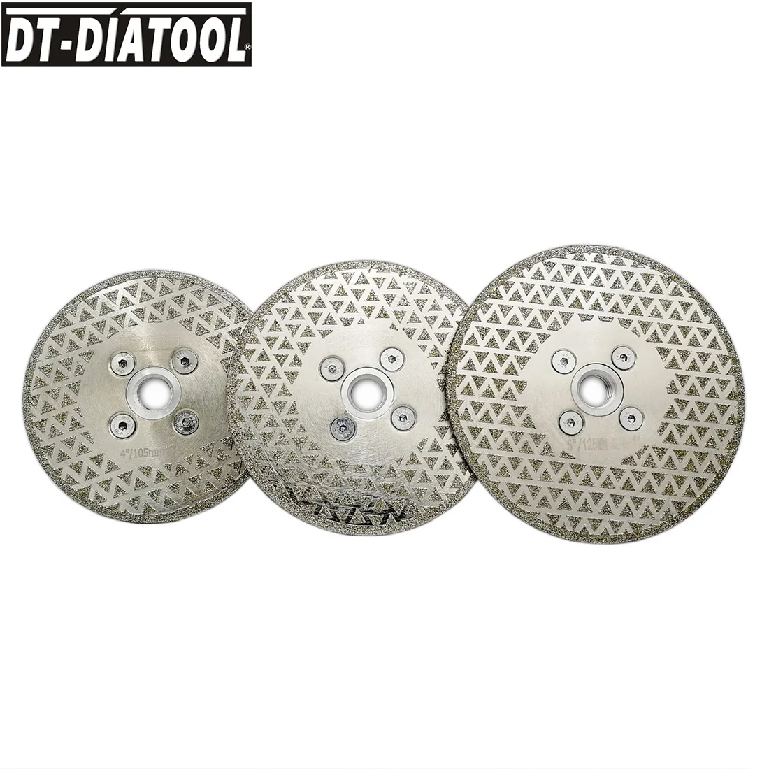 DT-DIATOOL-Lâminas de serra galvanizadas do corte do disco do diamante, moedura para a telha, granito de mármore, 105mm, 115mm, 125mm, 1 Pc, 2 PCes, 3 PCes, 5 PCes