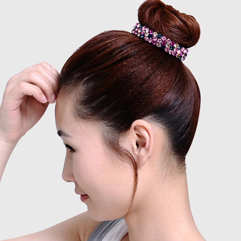 

Fashion 1pc Rhinestone Meatball Women Hair Claws Headwear Flower Hairpin Bird Nest Floral Twist Clip Hair Accessories
