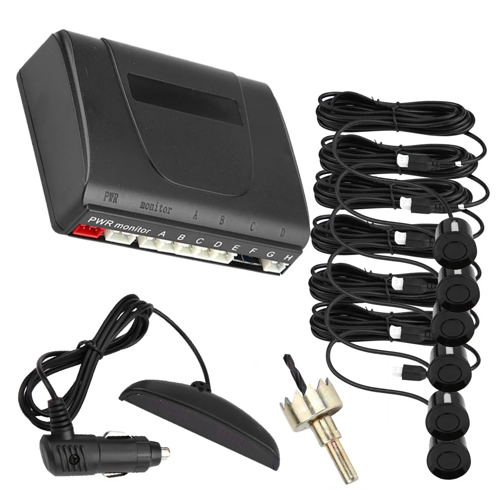 Car Rear View Parking Reverse Buzzer LED Backup Radar System with 6 Radar Sensor accesorios automovil automobiles New arrives Car Rear View Parking Reverse Buzzer LED Backup Radar System with 6 Radar Sensor accesorios automovil automobiles New arrives