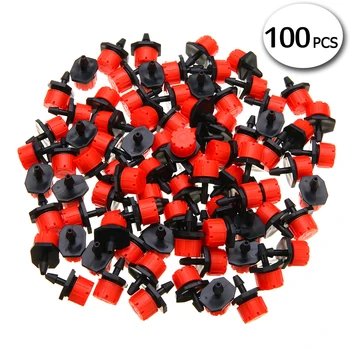 

100pcs 1/4 inch Adjustable Micro Drip Irrigation Watering Drips Sprinklers Emitter Drippers For Garden Supplies
