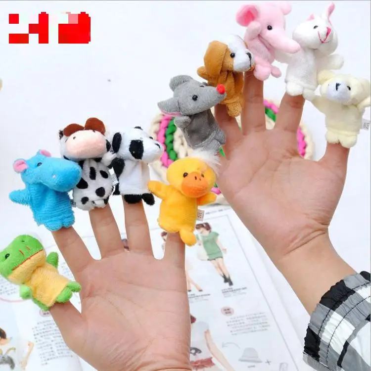 

Plush Doll With Foot Finger Puppet Cartoon Animal Toy Puppets 10pcs 10 Mini Toys Farm Zoo Finger Puppets 10pcs