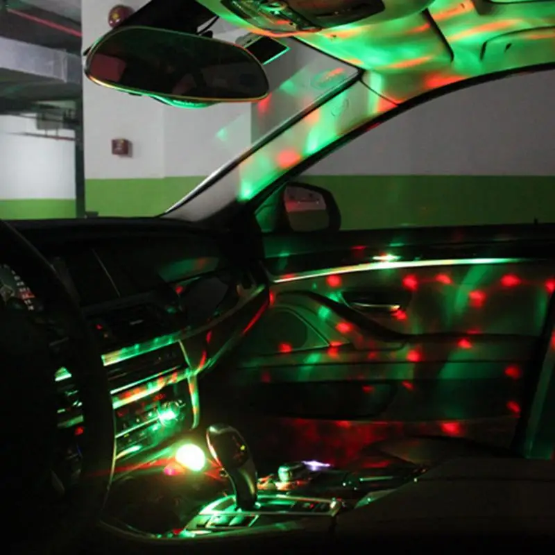 

LED Car USB Sound Control Lamp Music Decoration Disco Light DJ RGB Mini Colorful Atmosphere Lamp With Flashing Lights