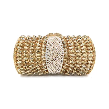 

Luxury women evening party bag bridal wedding diamonds bag fashion accessories elegant long clutches bag crystal bag purse