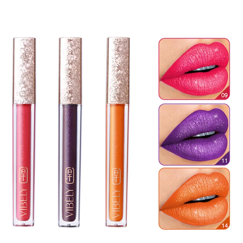 

Brand Makeup Pearl Rose Lip Glaze Shiny Lip Gloss Lipstick Moisture Matte Nonstick Cup Matee lIpstick Lips Matte Waterproof Lip