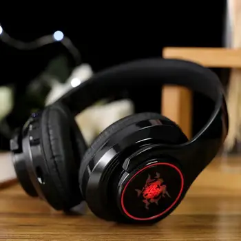 

GS-L5 Folding Heavy Bass Sport Bluetooth Earphone Glowing Wireless Headphone W Microphone Game Stereo Headset For Phone Computer