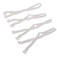 SODIAL(R) 2 пары Регулируемый Прозрачный невидимый бюстгальтер с бретельками для леди