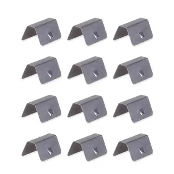 

12pcs stainless steel windshield/rain deflector mounting clip Channel Wind Rain Deflectors Fitting Clips Replacement for Heko G3