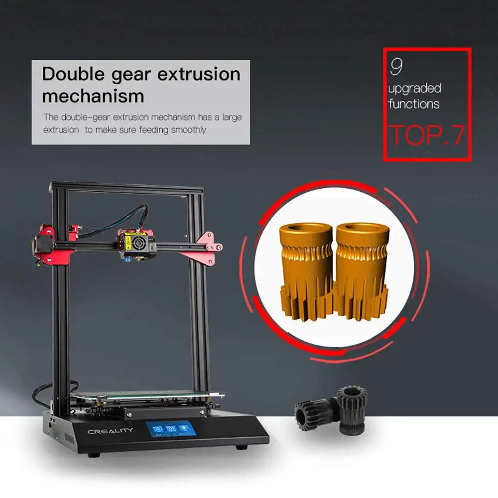 Creality 3D CR-10S Pro DIY Набор 3d принтеров 300*300*400 мм размер печати красочный для сенсорного ЖК-дисплея