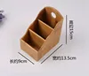 Creative Bamboo Board Remote Control Storage Box Cosmetics Sundries Phone Knife Pen Coffee Table Stand Desktop Board Storage Box 4