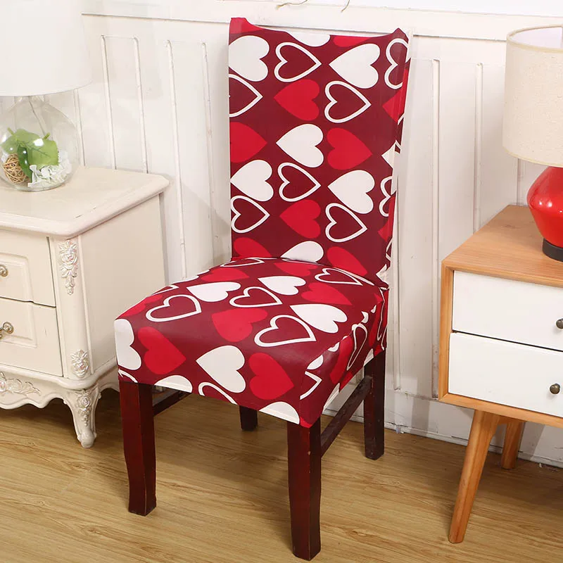 Floral Printing Chair Covers Spandex Elastic Chair Covers ...
