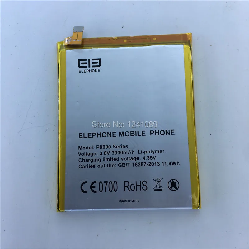 Мобильный телефон аккумулятор Elephone P9000 3000 мАч высокое качество три Аксессуары