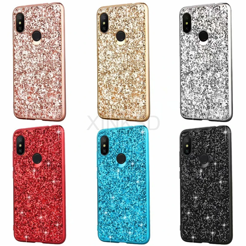 

Luxury Bling Glitter Soft TPU Case For Xiaomi Redmi Note 6 5 7 Pro Shining Silicone Phone Cover For Xiaomi Mi 9 Play MIX 3Case