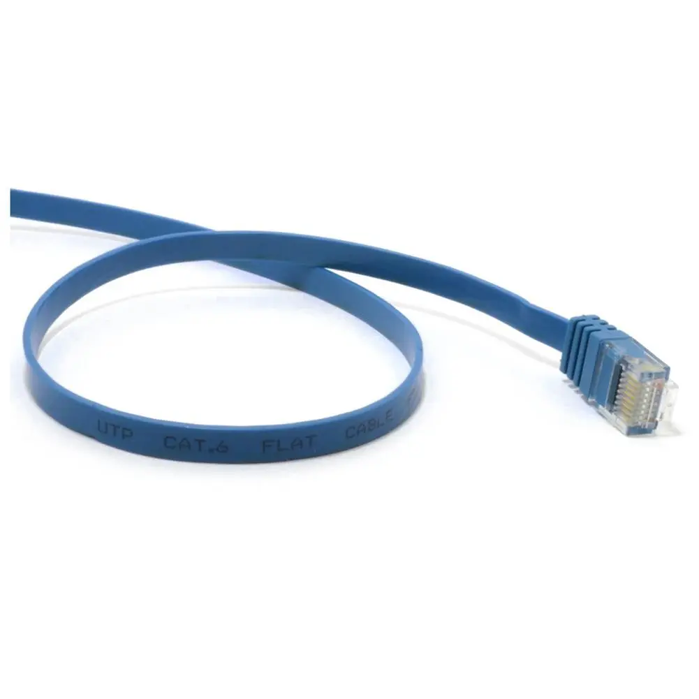 

The Rj45 Cat6 Network Cable Connection For Smart Tv Ps4 / Xbox / Wholesale Gigabit Cable Cat 6 2 / 3 / 5 / 15 / 20 / 30 M Blue