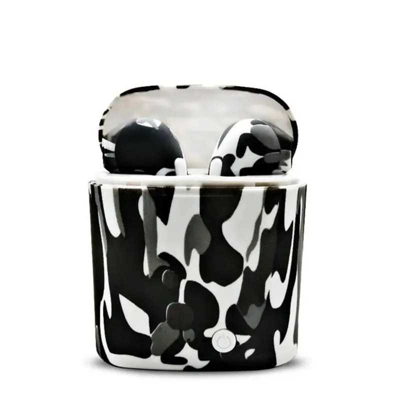 

EastVita TWS i7s Camouflage Bluetooth earphones Mini Wireless Earphone Stereo Music Earbuds 750mA Charging Box for iphone r25