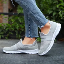 Прогулочная обувь для мужчин и женщин, Мягкая Повседневная обувь без шнуровки, дышащие уличные мужские кроссовки, женская обувь, большой размер 47