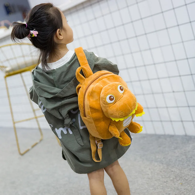 

Kindergarten Baby Small Soft Pack 2019 New Pattern Animal Dragon Carton Backpack For Kids