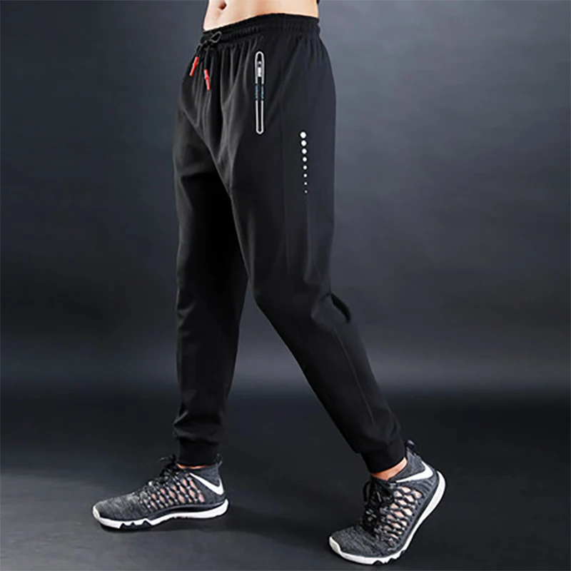 

Man Running Pants Dark Blue Training Track Soft Soccer Pants Man's Sweatpants