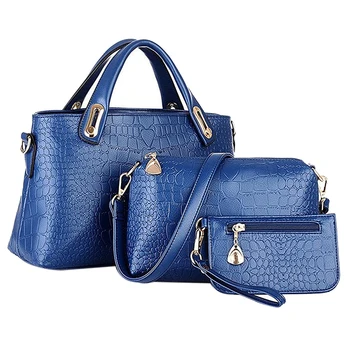 

unique Shoulder bag Crocodile Grain Three-pieces Mother Son Messenger Bag