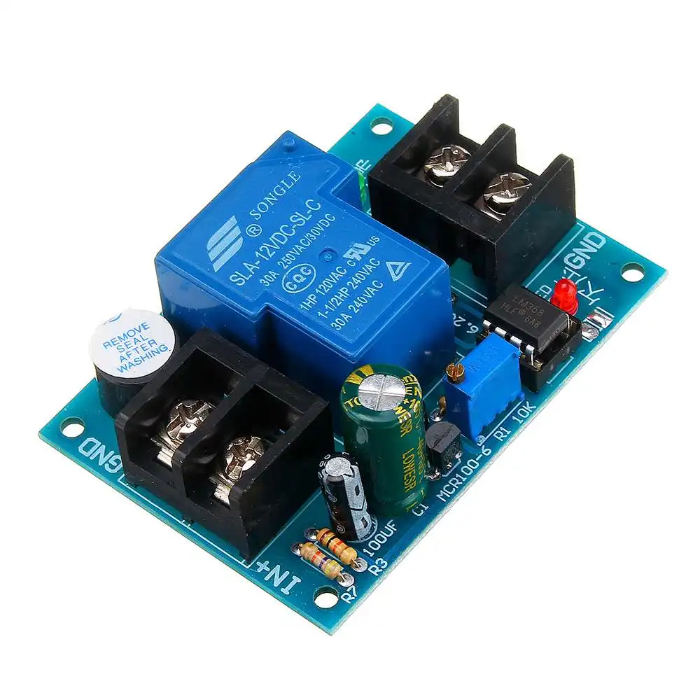 

LEORY 12V Battery Controller with Delay Anti-over-discharge Protection Board Low Voltage Undervoltage Protection Universal