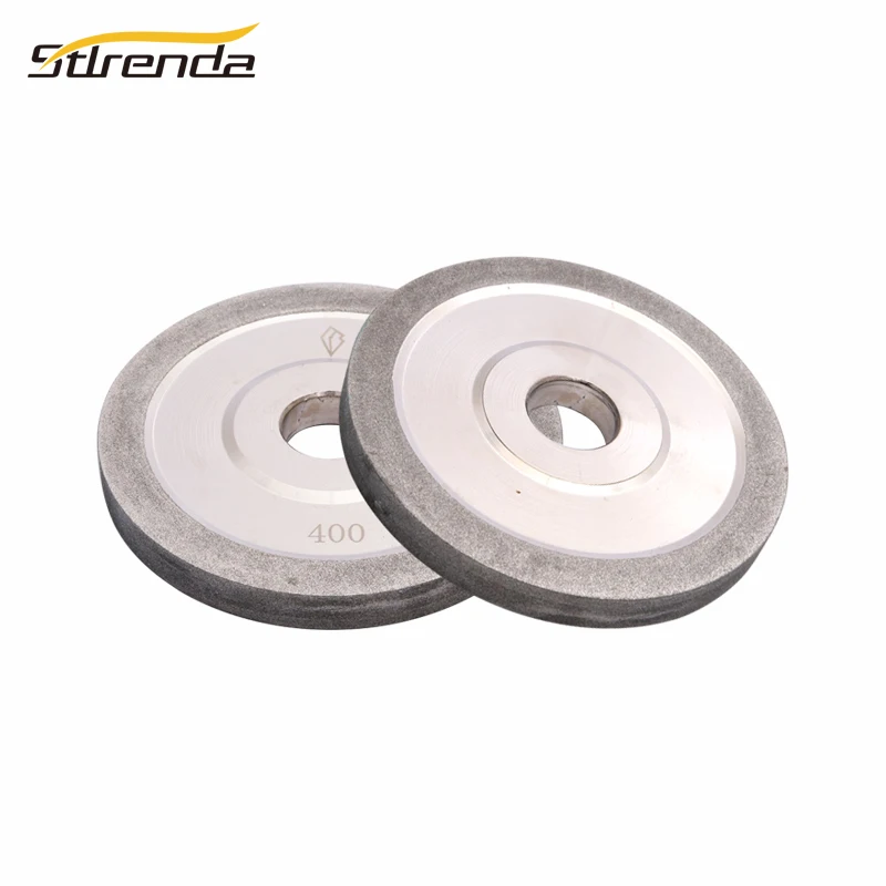 

STLRENDA 125mm/150mm Diamond Grinding Wheel Flat Abrasive 150/320 Grit Hole 32mm 10mm Thickness for Sharpener Grinder Tools