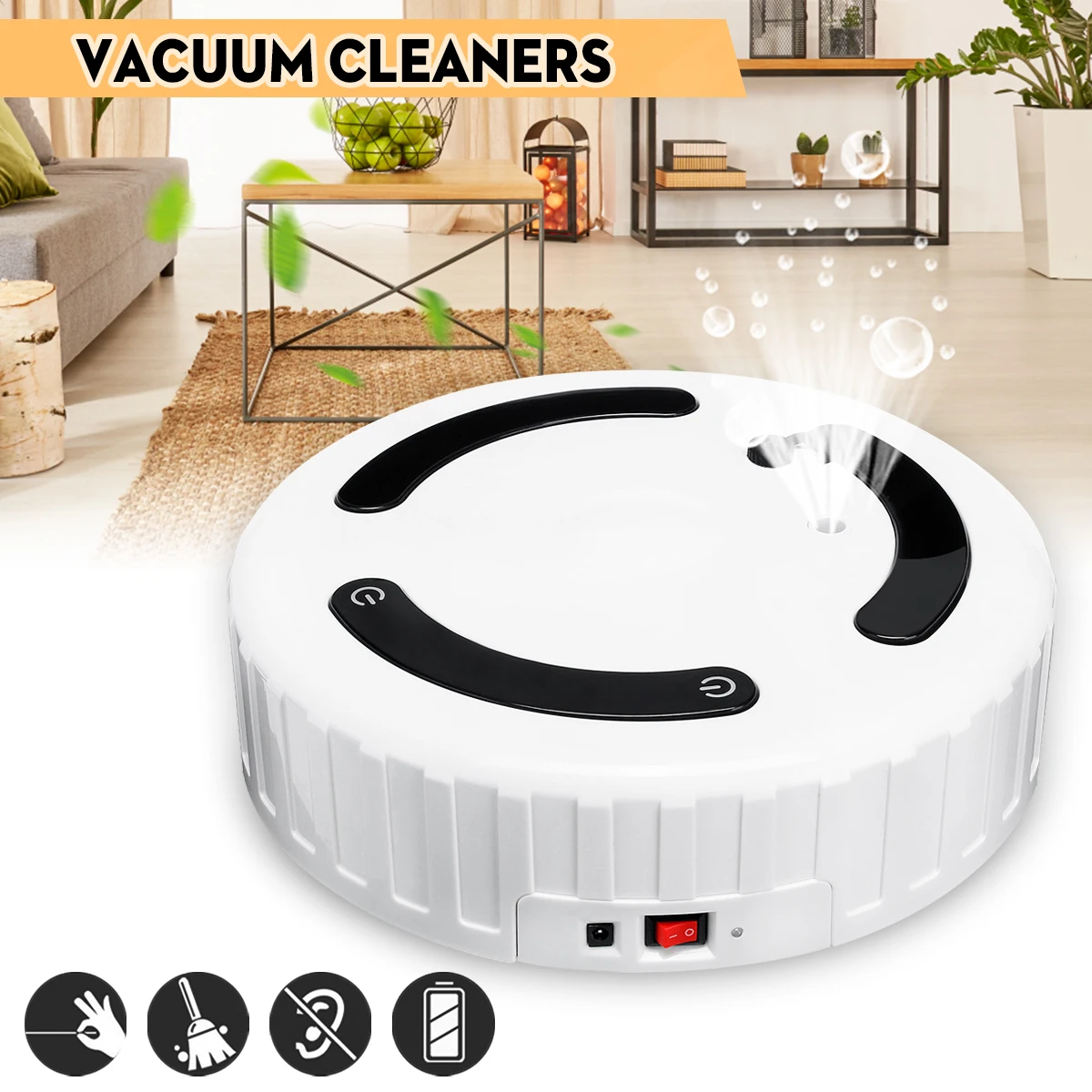 

Automatic Recharger Sweep & Wet Mopping Cleaner 3 In 1 Smart Robot Vacuum Cleaner Auto Sweeper Machine Floor Edge Dust Cleaning