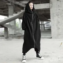 Women Irregular Hem Loose Coat Casual Hooded Long Sweatshirt Spring Autumn Long Sleeve Pockets Solid Outerwear Women Irregular Hem Loose Coat Casual Hooded Long Sweatshirt Spring Autumn Long Sleeve Pockets Solid Outerwear