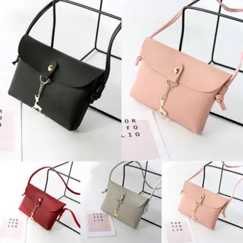 

Women Mini PU Leather Coin Phone Handbags Satchel Messenger Shoulder Cross Body Bag