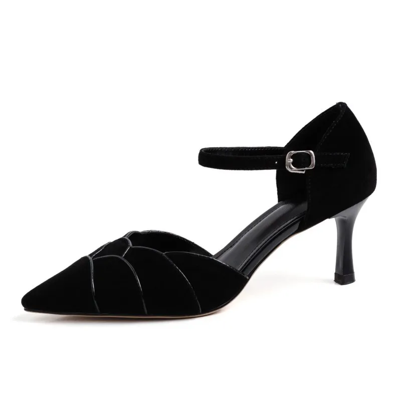 Carole Chicas Tinto rosa Levy rosado negro De Zapatos Fiesta Nueva Bailando Moda Negro Individuales Verano 2019 Punta Primavera Mujer vino rojo Bombas 77qfrA
