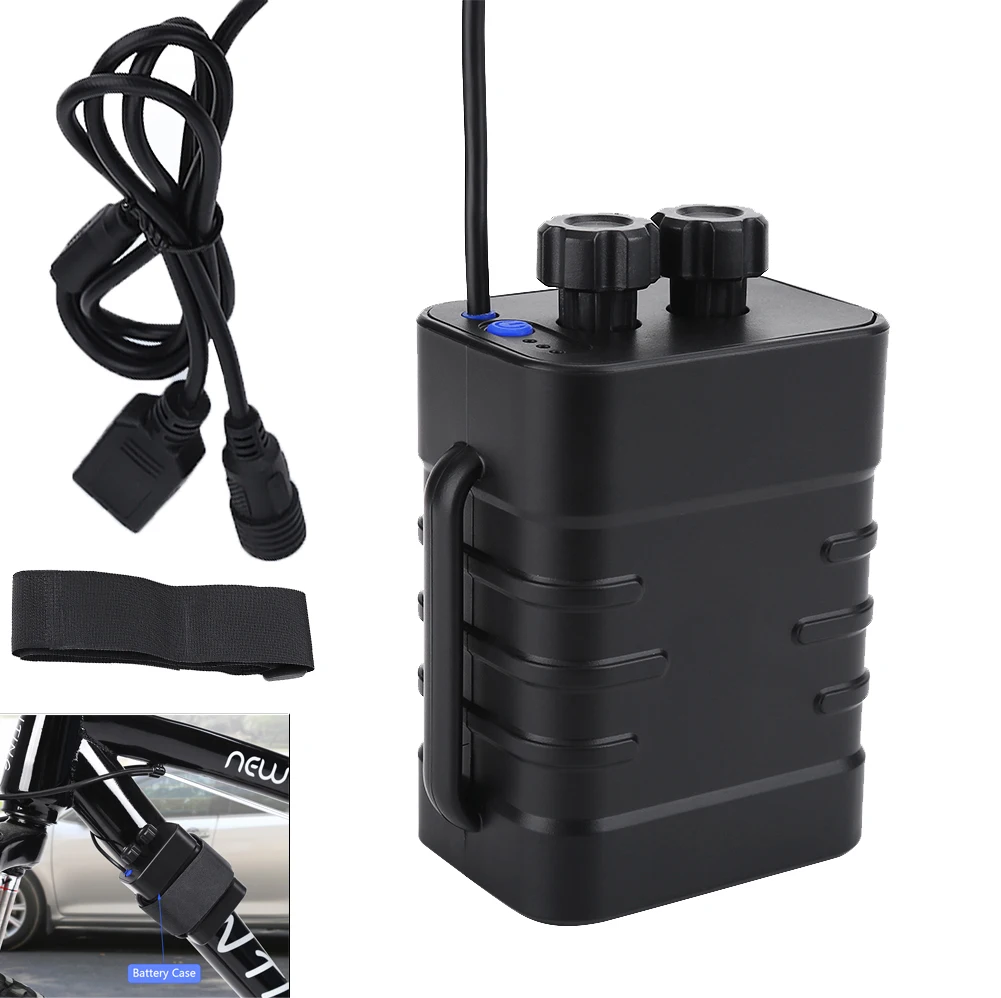 

GTF 8.4V 5V 6*18650 Battery Pack Waterproof Plastic Case Holder Cover for Bike Bicycle light Lamp Mobile Phone Water Resistant