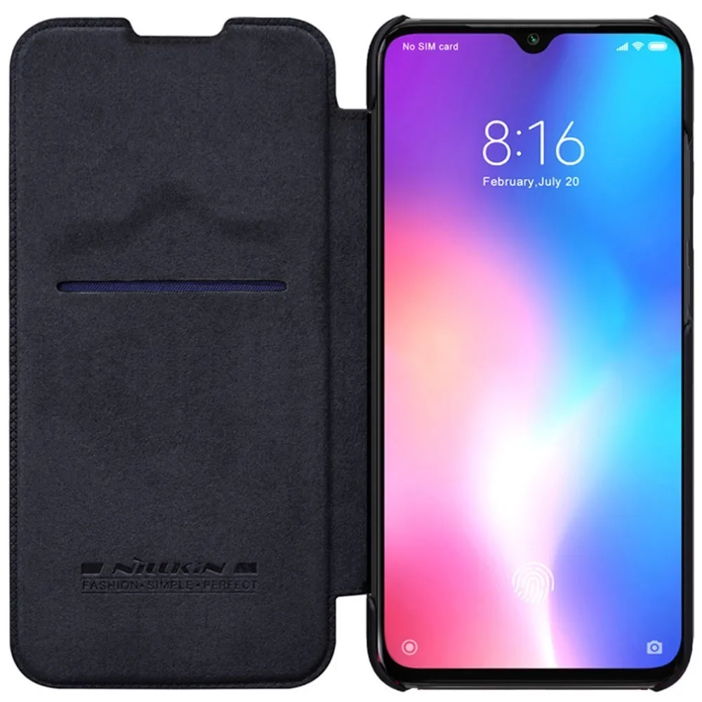 For Xiaomi Mi 9 Phone Case Nillkin Qin Flip Leather Cases Cover For Xiaomi Mi 9 SE / Xiaomi Mi 9 explore Book Style Cover