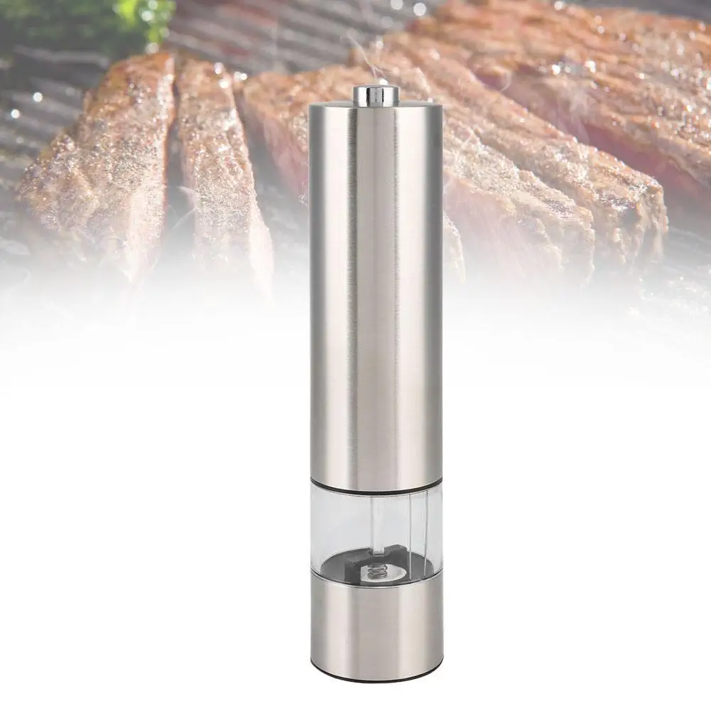 

Household Stainless Steel Electric Salt Pepper Mill Spice Grinder Muller Kitchen Tool