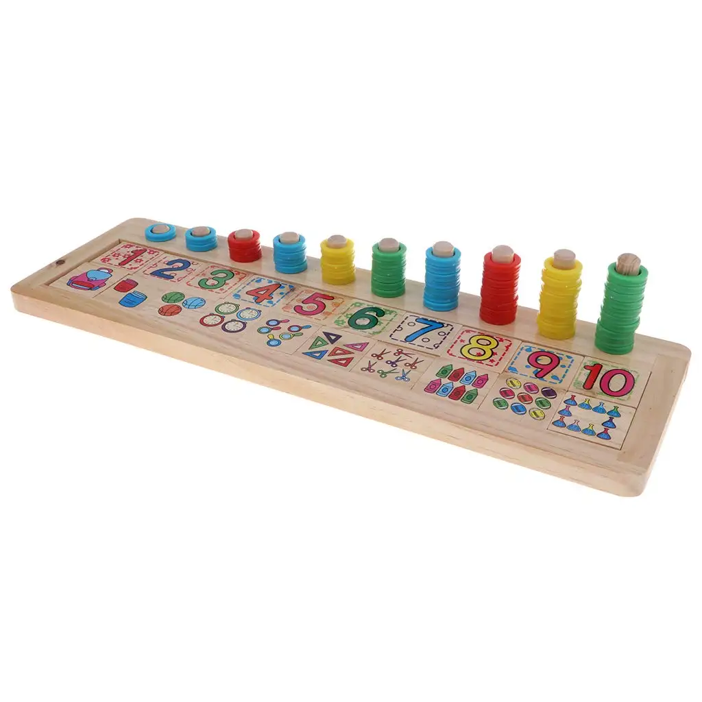  Montessori Wooden Math Teaching Material Counting Sorting Game Mathematical Early Learning Educatio - 32970644428