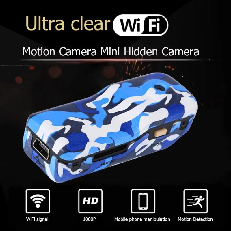 Мини спортивная камера 1080P WiFi видеокамера Поддержка RTSP Android портативные камеры