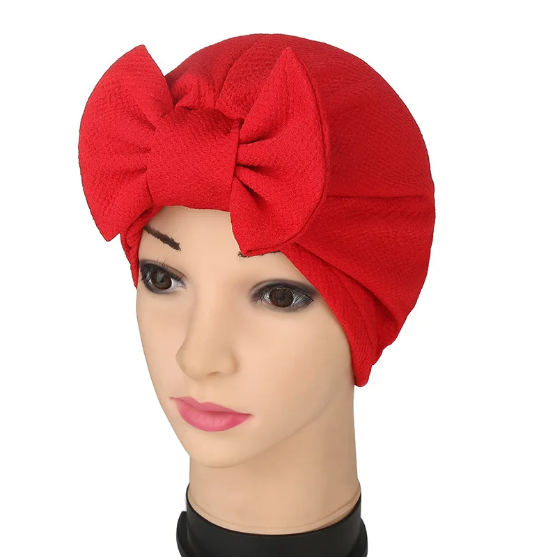 

10 Colors Women Bow Headwear Headwrap African Head wrap Twist Hair Band Turban Bandana Bandage Hijab Accessories India Cap