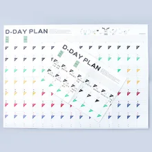 100 дней целевой стол расписание календарь работа Обучение канцелярские принадлежности высокий планировщик Годовая программа Органайзер