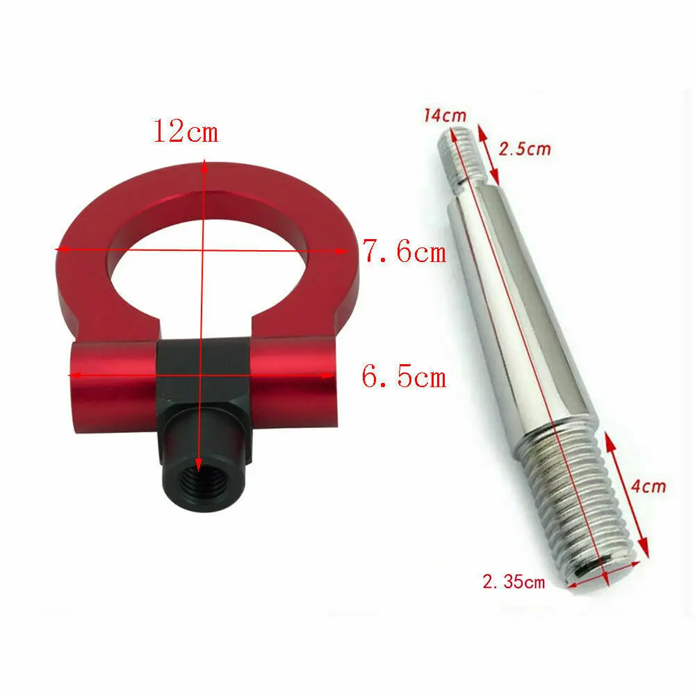 Красный CNC RACING евро T2 Фаркоп для BMW M E46 E81 E30 E36 E90 E91 E92 E93 1 3|Буксировочные штанги| |