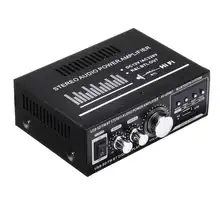 12 В/220 В 400 Вт 2 канала Bluetooth Hifi стерео усилитель USB SD FM Радио мощность стерео MP3 Усилитель Аудио домашний усилитель