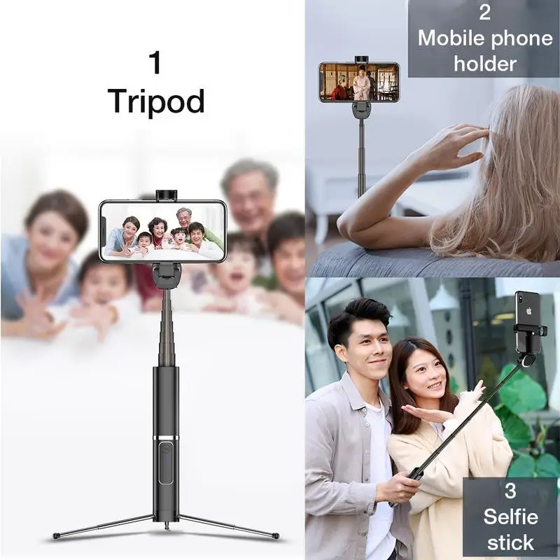 

Wireless Bluetooth Selfie Stick Multi-function Portable Handheld Tripod With Wireless Remote Integrated Hidden Tripod Telescopic