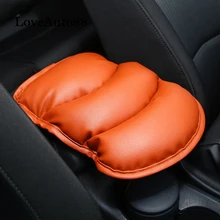 PU Leather Armrest Pillow Pad Center Armrest Box Pads Car Arm Rest Top Cover For VW Tiguan MK2 MK1 2016 2017 2018 car center console seat armrest box pads cover pu leather for volkswagen vw tiguan mk2 2016 2017 2018 car styling accessories