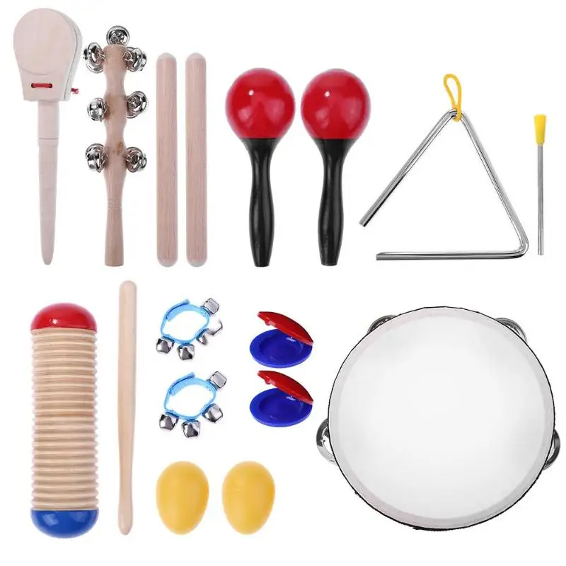 15pcs Toddler Educational Musical Percussion for Kids Children