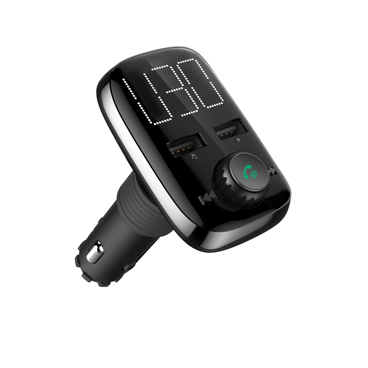 BT74 QC3.0 Fast Car Charger For Smart Phone FM Transmitter Wireless Receiver Car Kit LCD MP3 Player with AUX Dual USB Charger