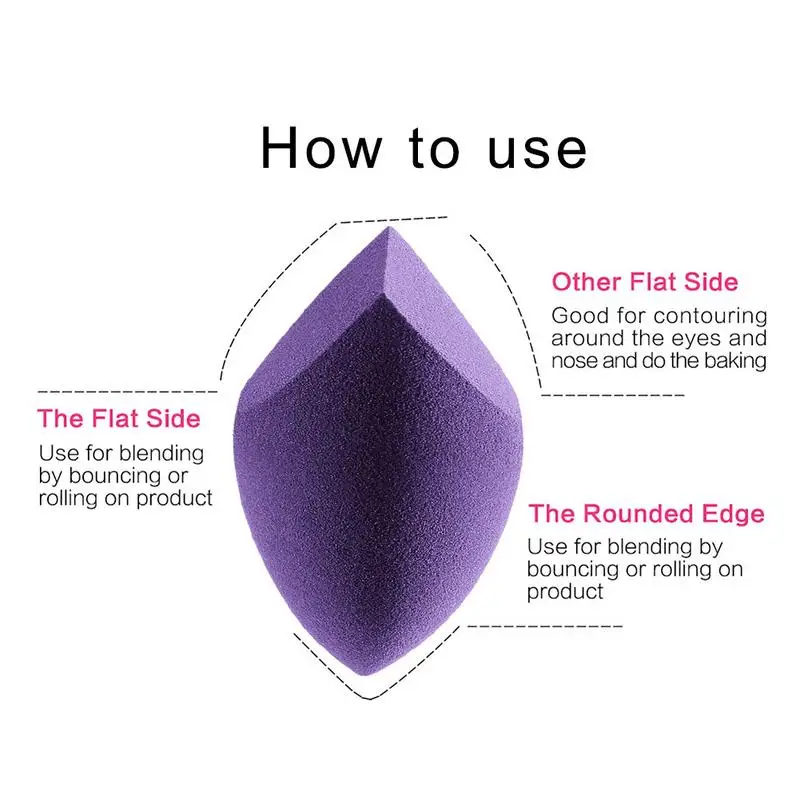 Makeup Sponge Cosmetic Puff Foundation Make Up puffs No Lumpy Dough Non-latex Hydrophil Water Absorption Powder Puff