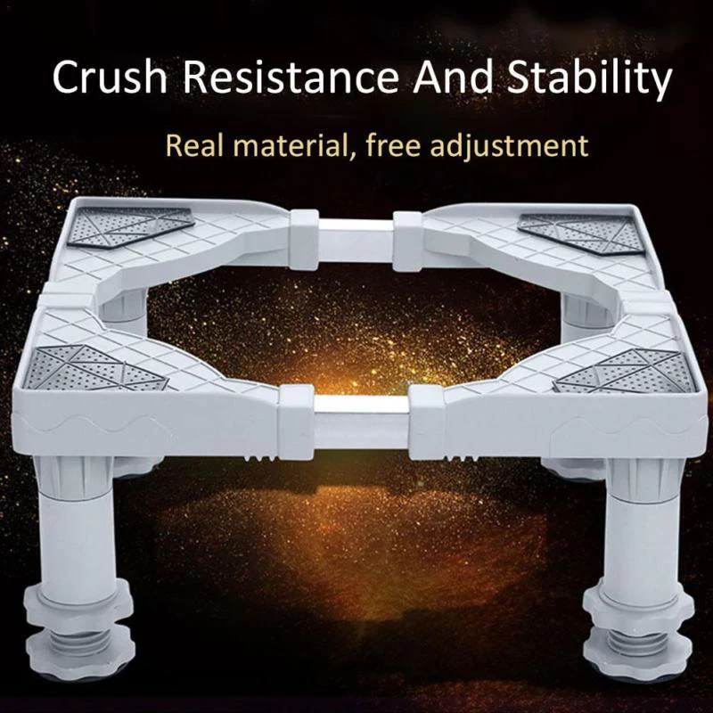 

1*Washing Machine Base Set Universal Adjustable Washing Machine Fridge Base Laundry Pedestal Raised Stand