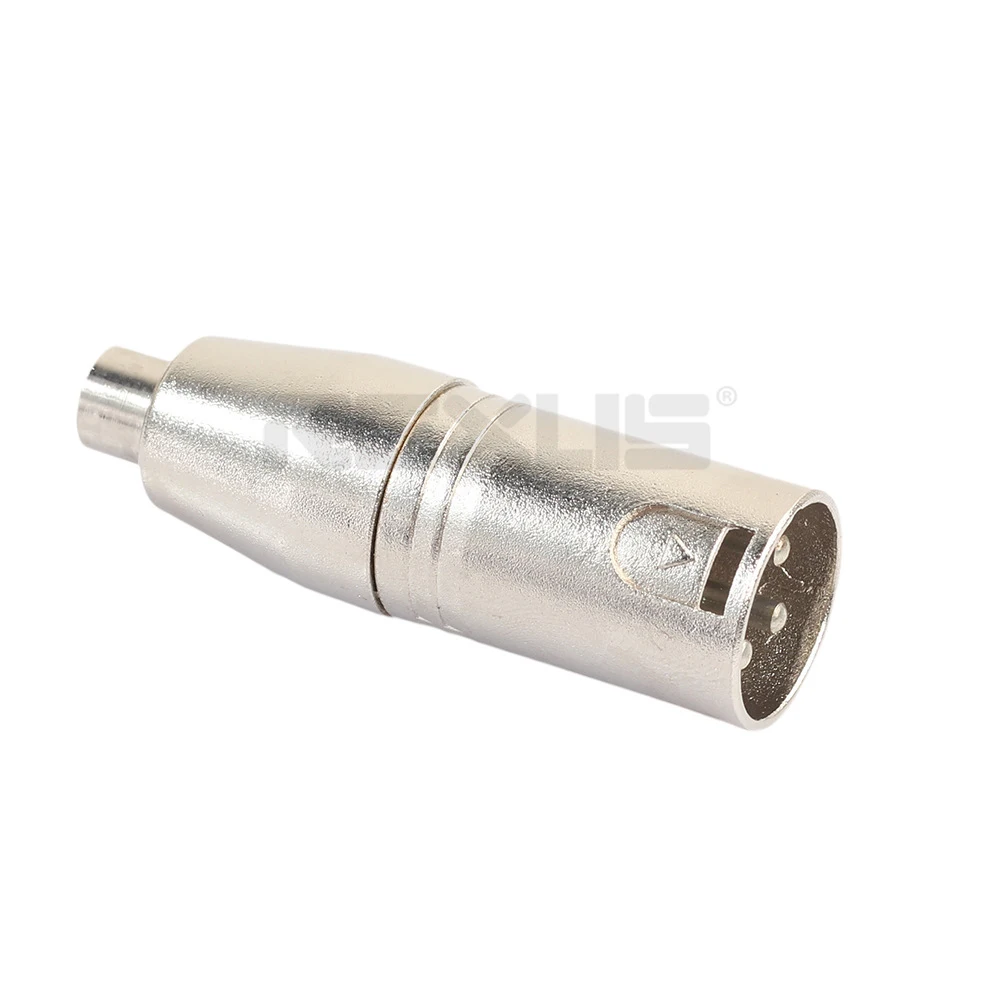 10 шт./лот XLR Canon адаптер к RCA разъем папа женскому 3 ядерный цинковый сплав