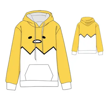 

Hot Anime Gudetama Cosplay Hoodies Standard Hooded Winter Tops Unisex miku funny Sweatshirts