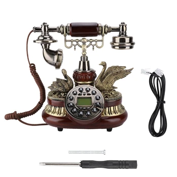 

NEW Vintage Retro Telephone Rotary Dial Antique Landline FSK/DTMF Office Home Auto IP