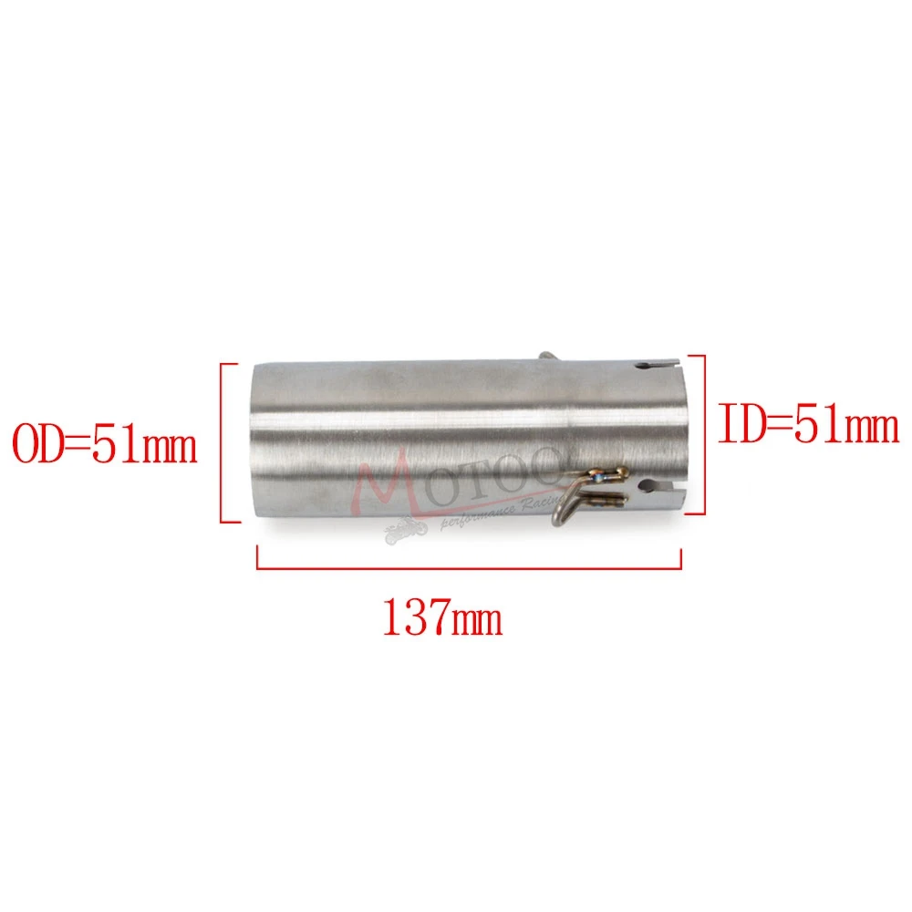 Средняя выхлопная труба мотоцикла глушитель Соединительная труба средняя секция переходная труба для Yamaha YZF R6 2006