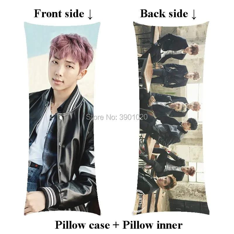 

Home girl Boyfriend pillows Bangtan Boys rm body long hugging birthday Pillow include inner Custom